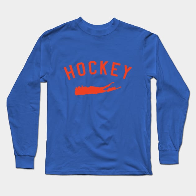 Long Island Hockey Long Sleeve T-Shirt by East Coast Design Co.